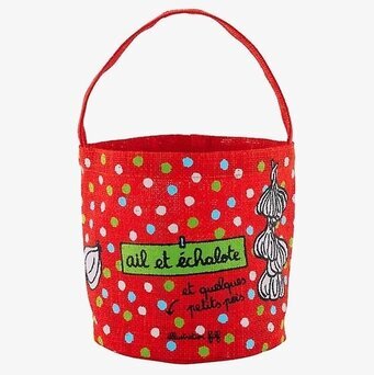 Bild av färgglad och stilren förvaringspåse för köket