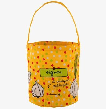 Bild av färgglad och livfull förvaringspåse för lök