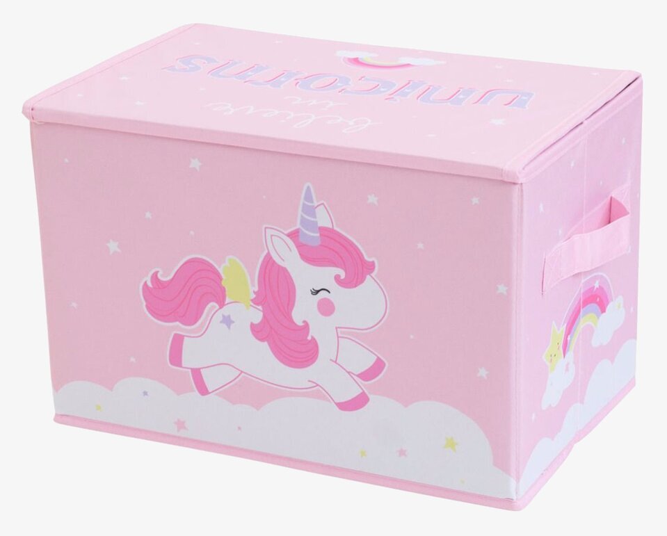 Pop-Up Box Unicorn från A Little Lovely Company i rosa tyg