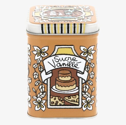 Plåtburk Relief Vaniljsocker från Derriére la porte