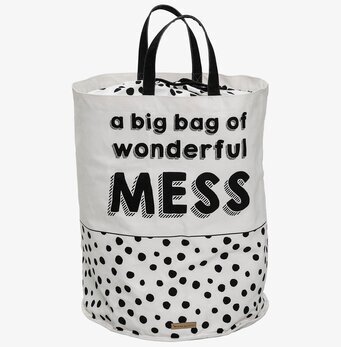 Bild av stilren förvaringspåse med grafiskt uttryck