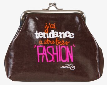 Bild av stilfull plånbok med retro och modern design