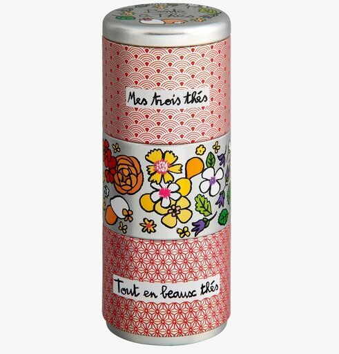 Plåtburk Te 3-Delad Röd från Derriére la porte i kök