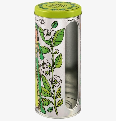 Plåtburk Te från Derriére la porte med färgglad design
