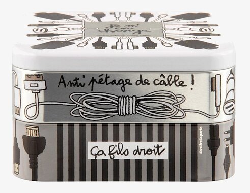 Plåtburk Laddare från Derriére la porte för kabelförvaring