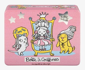 Plåtburk Hårspännen från Derriére la porte med sagotema