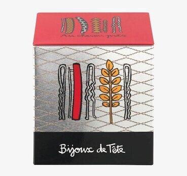 Plåtburk Håraccessoarer från Derriére la porte, rektangulär