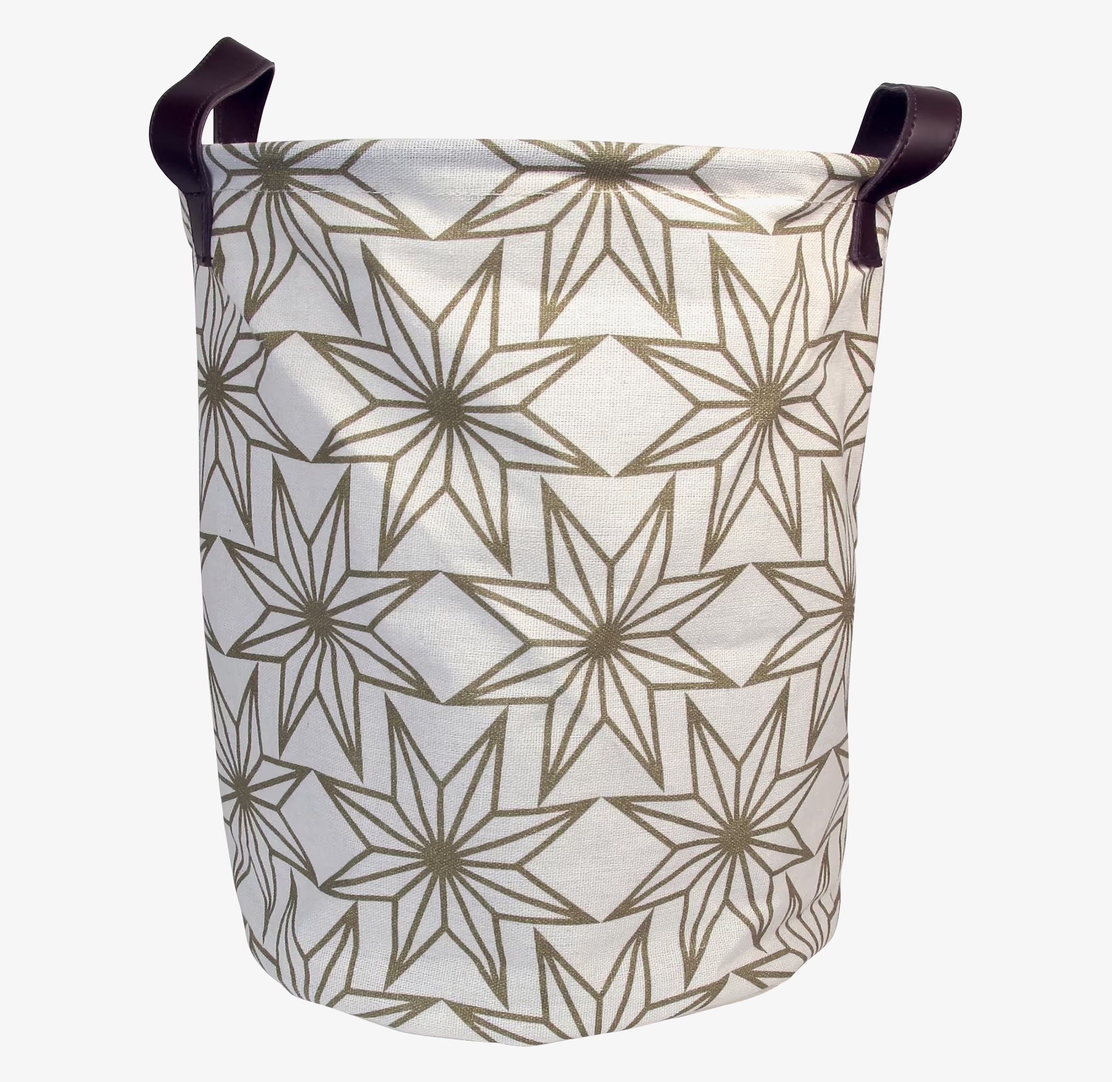 Foto av stilfull förvaringskorg med stjärnmönster