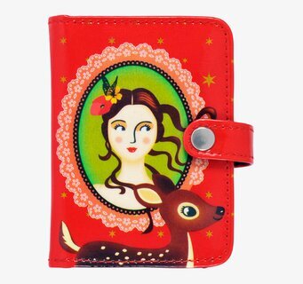 Bild av konstnärlig korthållare med djur och stjärnor