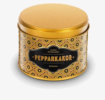 Pepparkakor Miniburk Guld från Finsmakeriet med guldlock