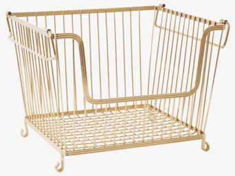 Bild: Stor guldtrådkorg med elegant geometrisk design