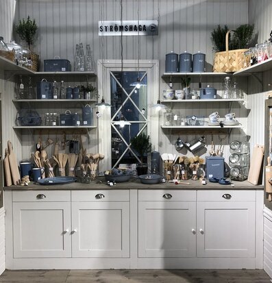 Plåtburk Gladys Tvättmedel Blå från Strömshaga i butik