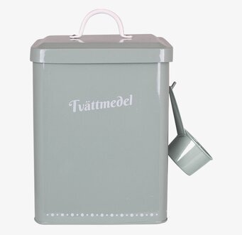 Plåtburk Gladys Tvättmedel Grön från Strömshaga, grön burk