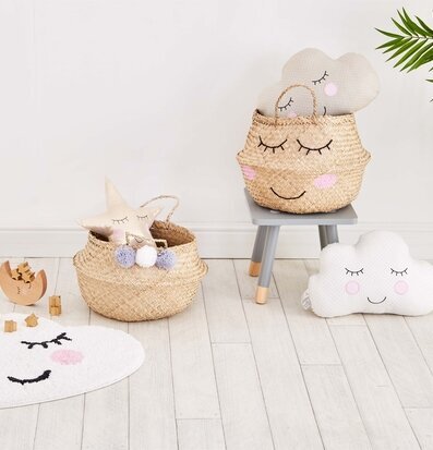 Foto av en drömsk och lekfull inredning för barn