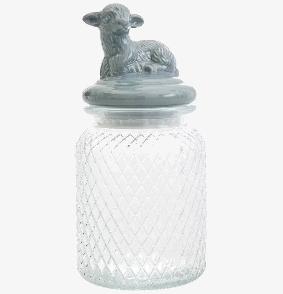 Glasburk Lamm Medium från Rice med ett detaljerat lammlock