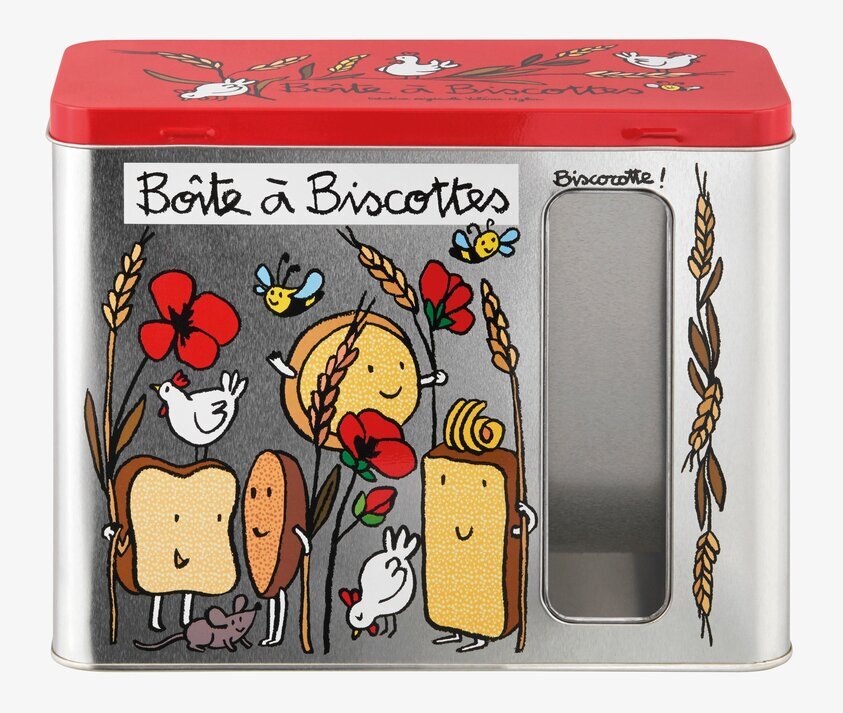 Plåtburk Kex från Derriére la porte med livfull design