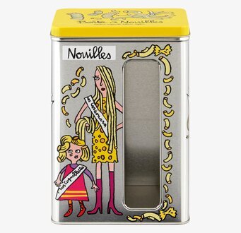 Plåtburk Pasta Derriére la porte Plåtburkar Metallburkar