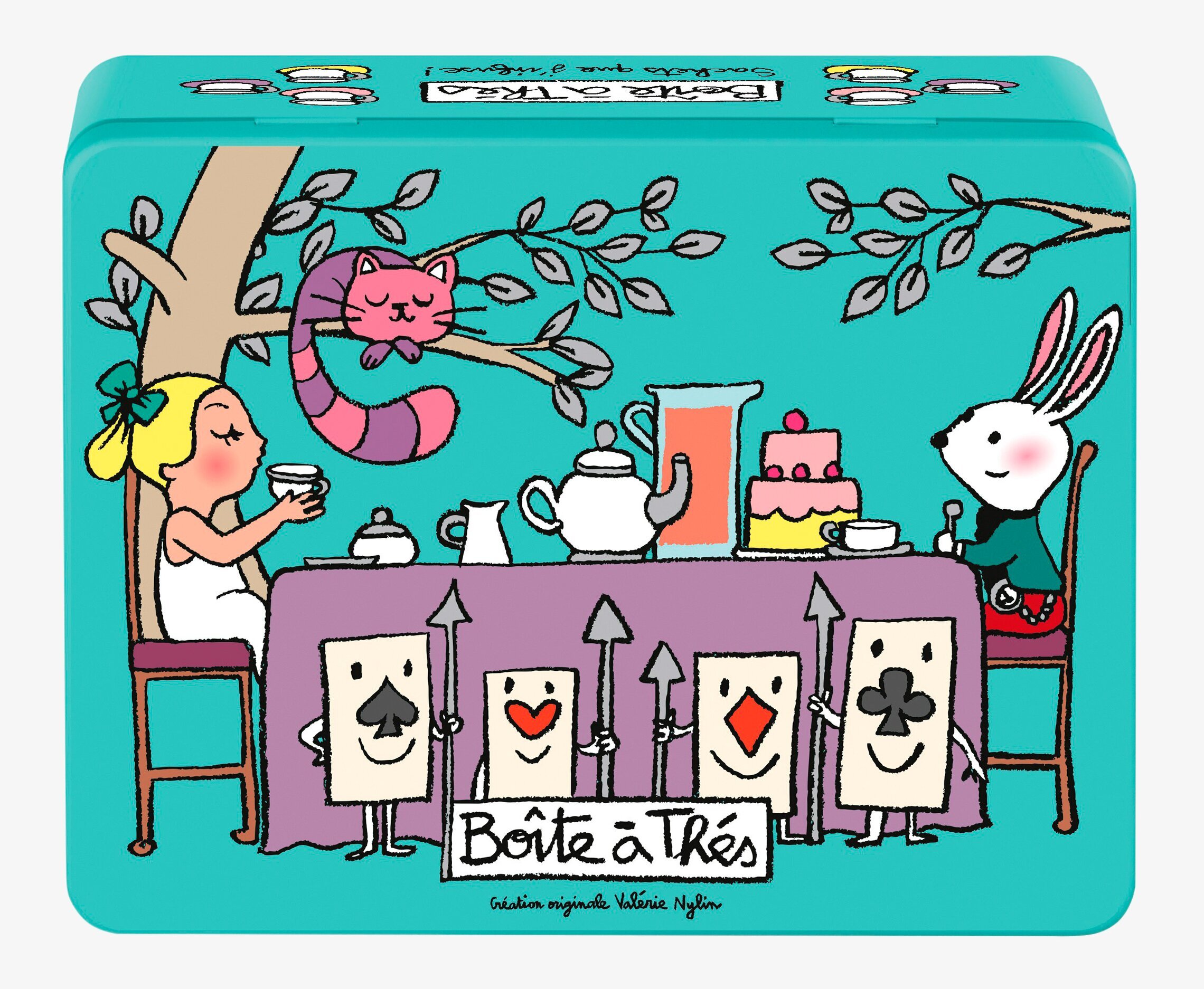 Plåtburk Tepåsar Turkos från Derriére la porte i köket