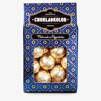 Bild av lyxig chokladförpackning med pepparkakssmak