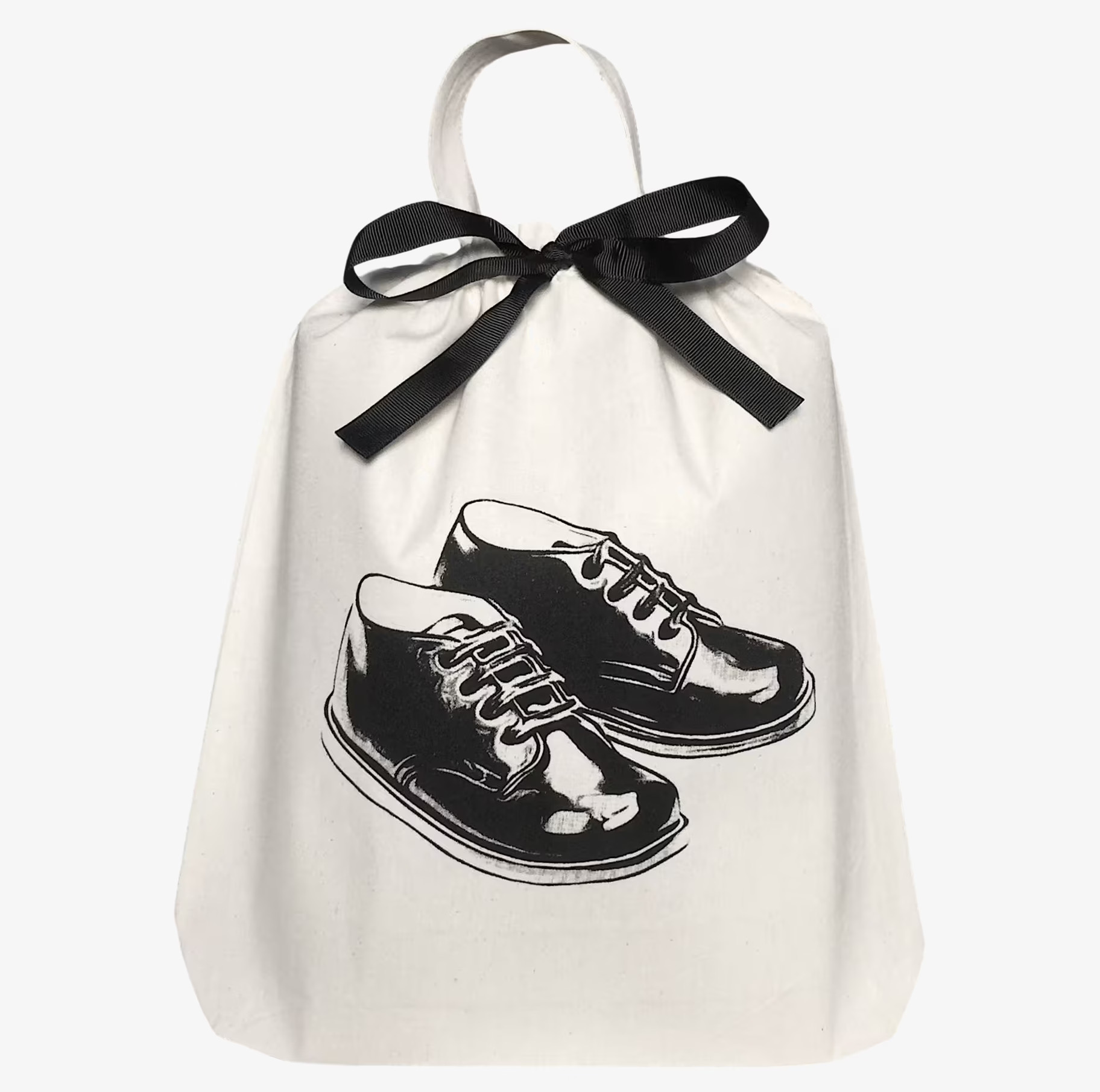 Bild: Stilren förvaringspåse för barnskor med dragsko