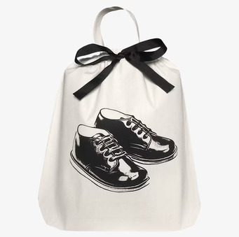 Bild: Stilren förvaringspåse för barnskor med dragsko