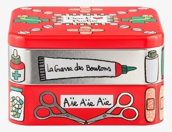 Plåtburk Medicin från Derriére la porte med lekfull design