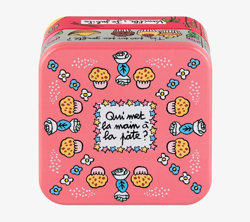 Plåtburk Kak-Tårtdecor från Derriére la porte, rosa design