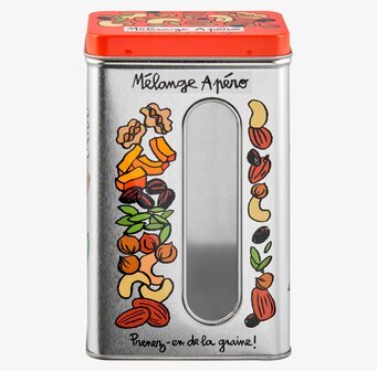 Plåtburk Torkad Frukt från Derriére la porte med fönster