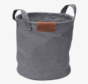 Bild av stilren och praktisk grå tygförvaringslösning