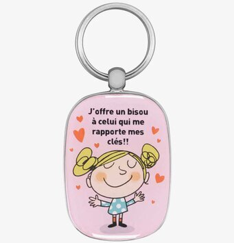 Bild av charmfull nyckelring med humoristisk design