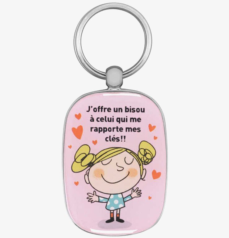 Bild av charmfull nyckelring med humoristisk design