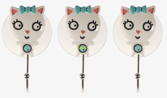Bild av charmiga kattformade hängare med sugproppar