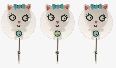 Bild av charmiga kattformade hängare med sugproppar