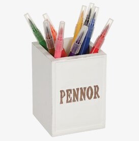 Bild av stilren och praktisk penhållare med pennor