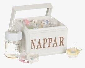 Bild av stilren och praktisk förvaring för nappar