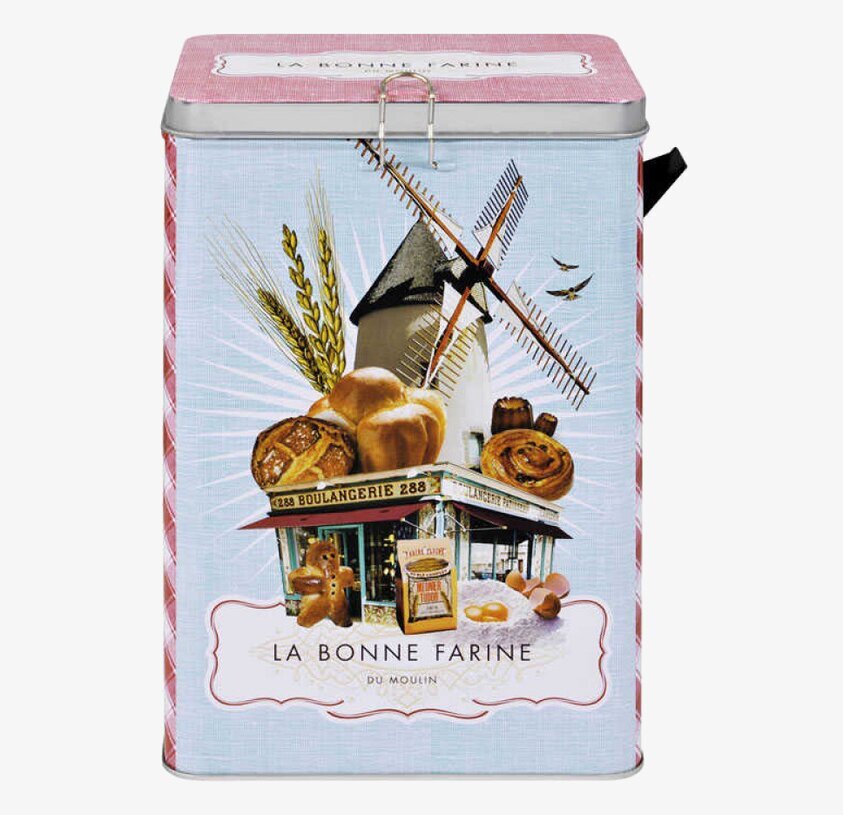 Plåtburk Mjöl från Derriére la porte med fransk design