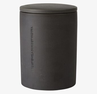 Bild av stilren mörkgrå cylindrisk förvaringsburk