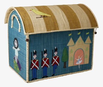 Bild av en dekorativ och funktionell förvaringskorg