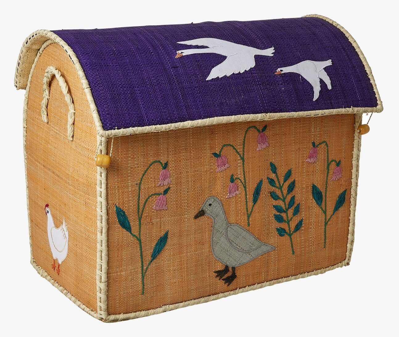Bild av charmig förvaringskorg med naturmotiv