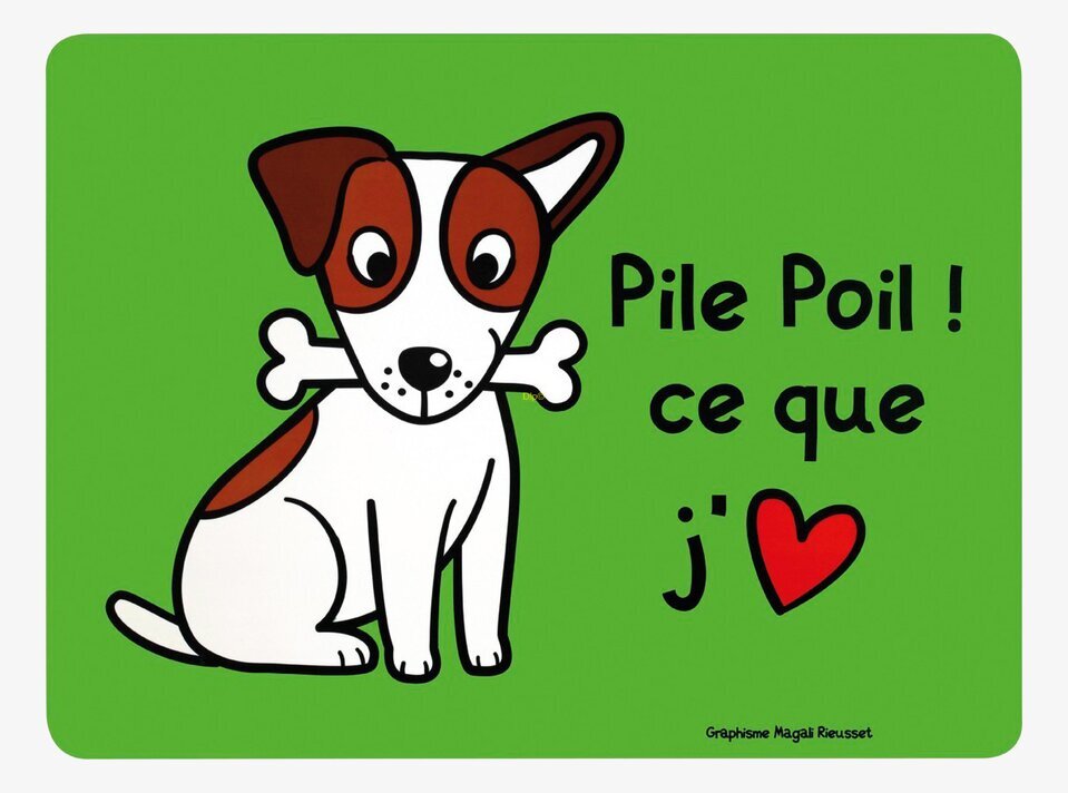 Bild av charmigt hundunderlägg med grön bakgrund