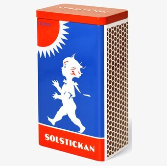 Plåtburk Kaffe Original från Solstickan i färgglad design