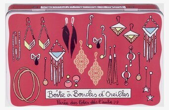 Plåtburk Örhängen från Derriére la porte med lekfull design