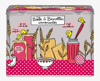 Plåtburk Kex & Knäcke från Derriére la porte i färgglad design