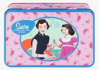 Plåtburk Jolie Bitsocker från Derriére la porte i retrostil