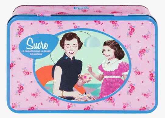 Plåtburk Jolie Bitsocker från Derriére la porte i retrostil