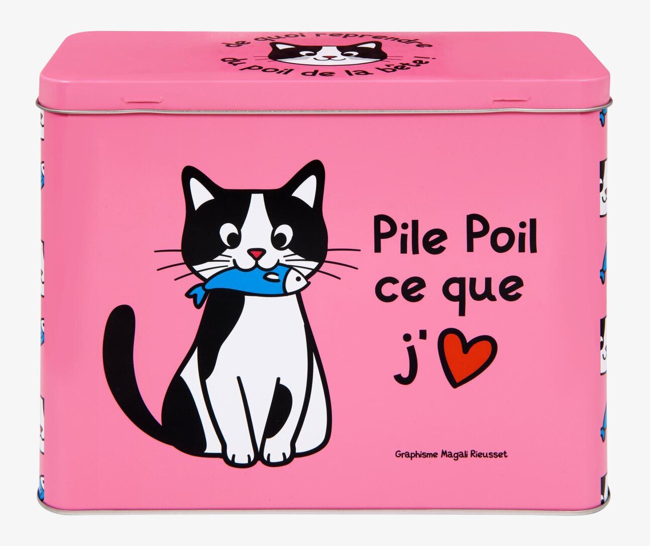 Plåtburk Till min katt från Derriére la porte med kattmotiv