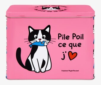 Plåtburk Till min katt från Derriére la porte med kattmotiv