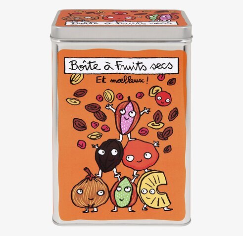 Plåtburk Torkad Frukt från Derriére la porte med frukter