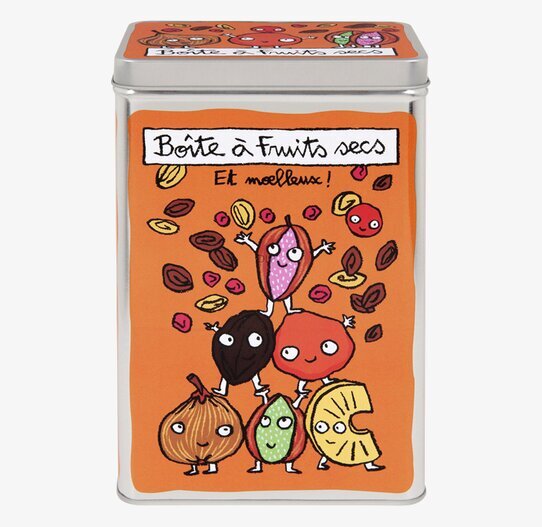 Plåtburk Torkad Frukt från Derriére la porte med frukter