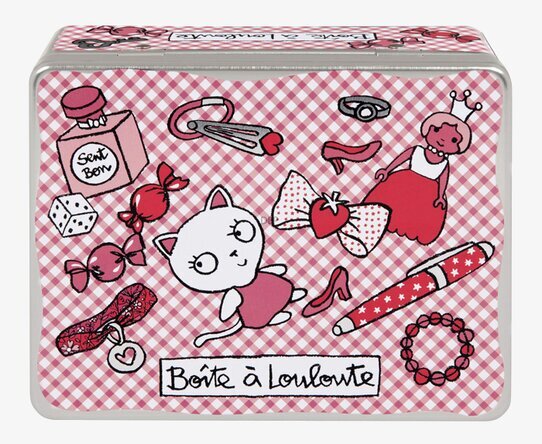 Plåtburk Prinsessa från Derriére la porte med kattmotiv